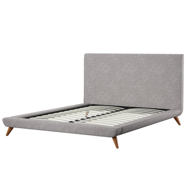 Valle Upholstered Platform Bed- Queen- Biscuit - Image 0