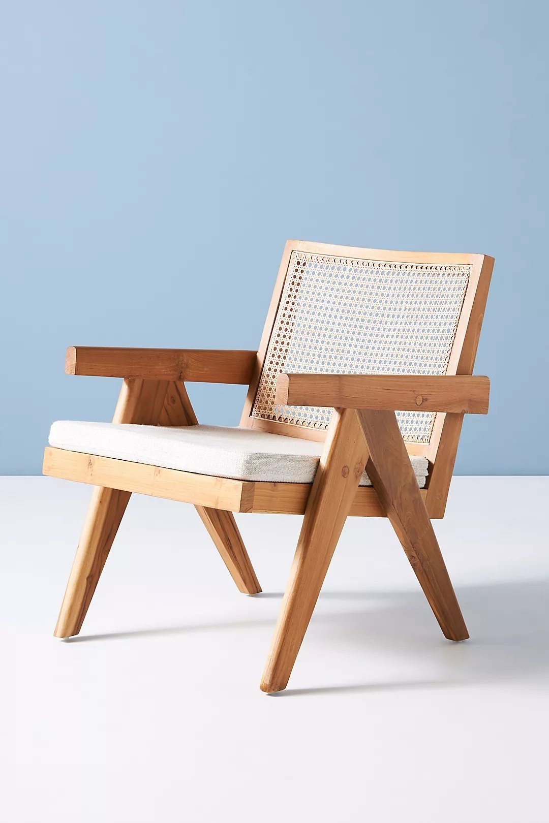 Ashton Caned Teak Accent Chair, Natural - Image 0