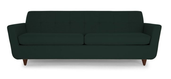 Hughes Sleeper Sofa - Royale Evergree - Wood stain Mocha - Image 0