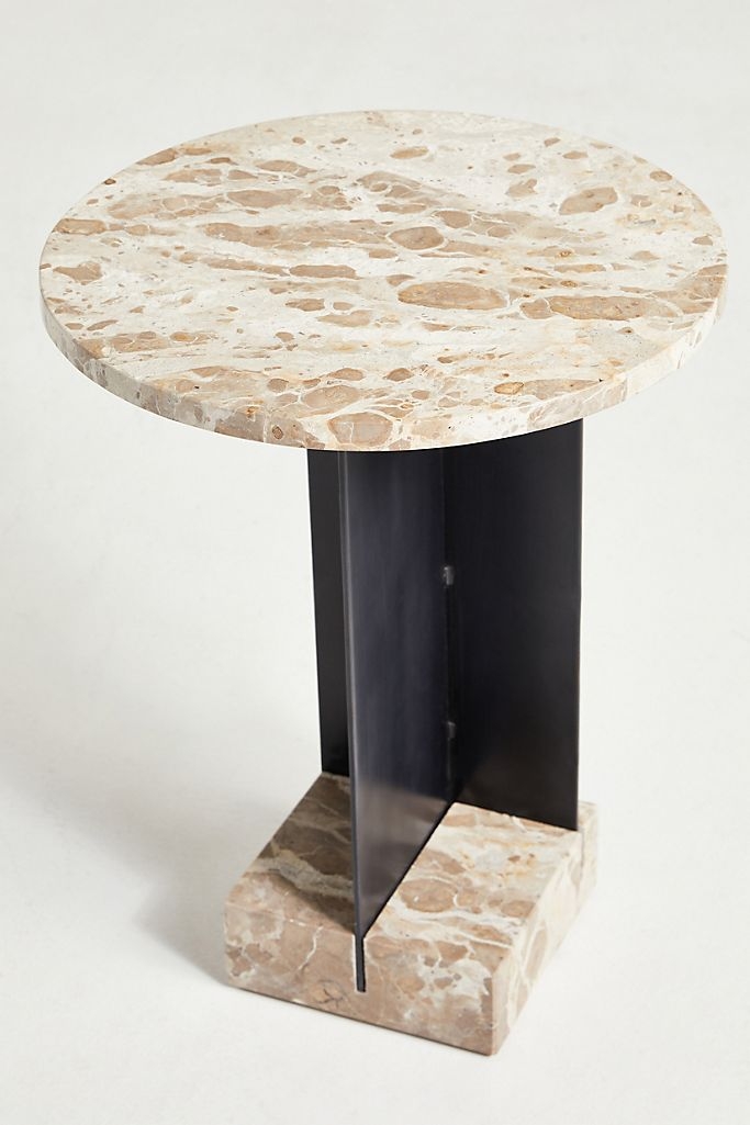 Kapri Marble Side Table - Image 1