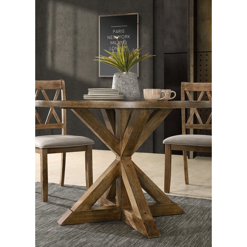 Leonila Cross-Buck Base Dining Table - Image 1