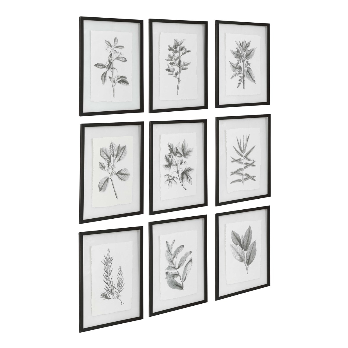 Farmhouse Florals Framed Prints, Set of 9 - Image 1