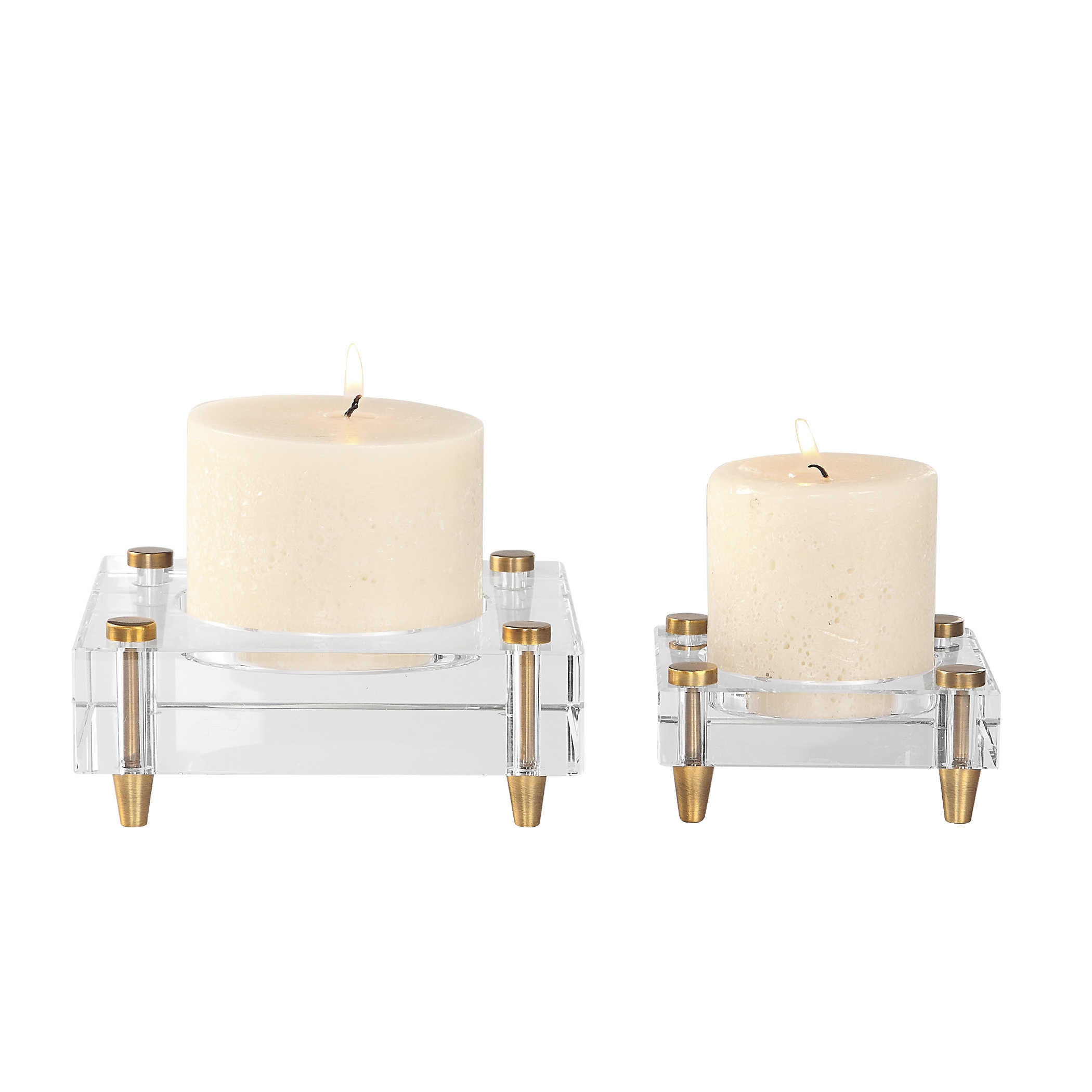 CLAIRE CANDLEHOLDERS, S/2 - Image 0