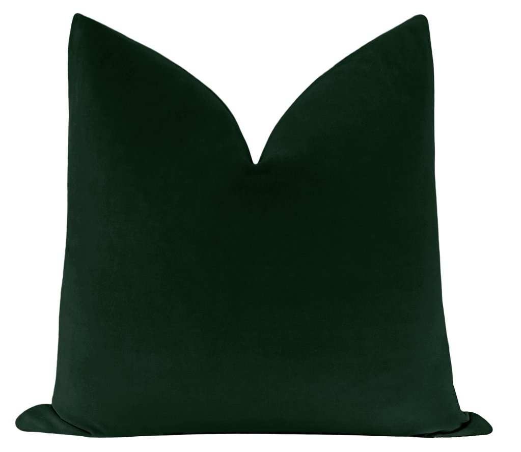 Classic Velvet // Emerald Pillow Cover, 18''x18'' - Image 0