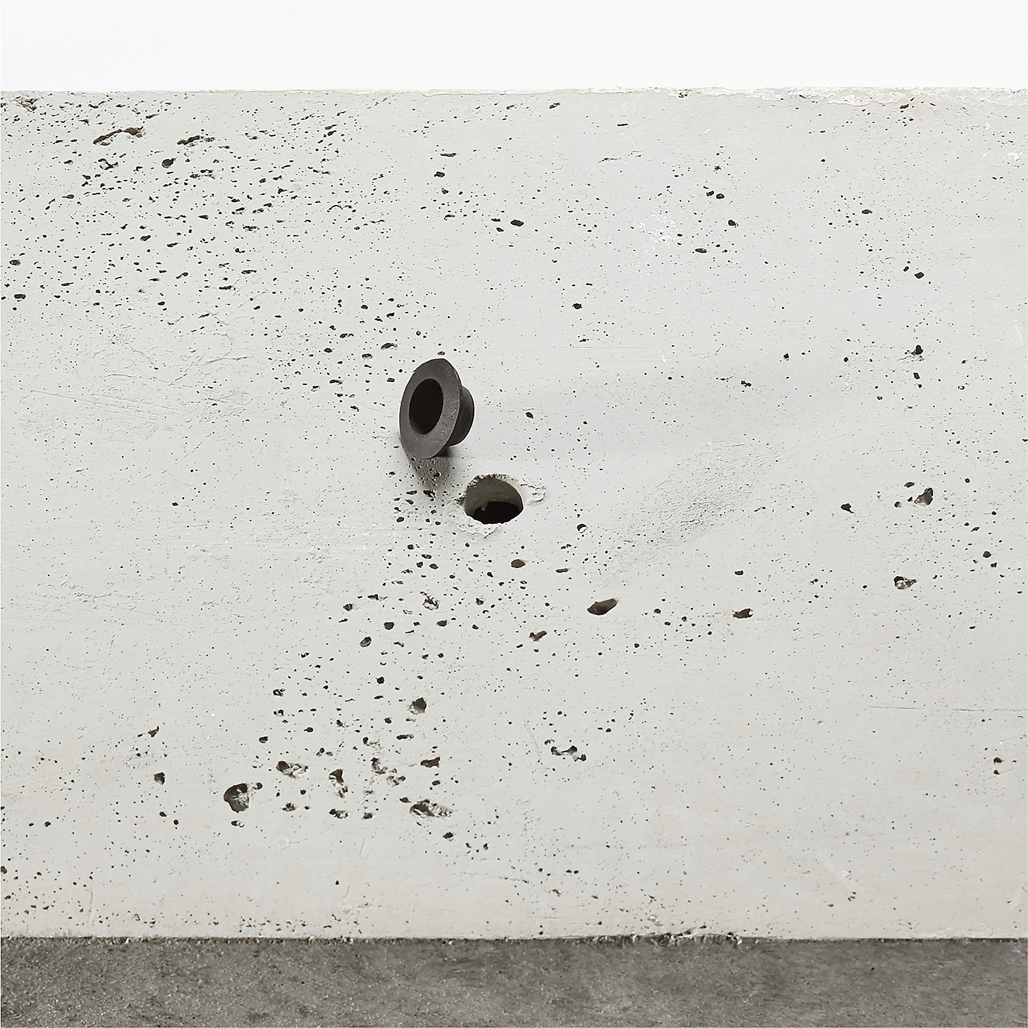 Ash Rectangular Grey Cement Outdoor Planter Large - Image 3