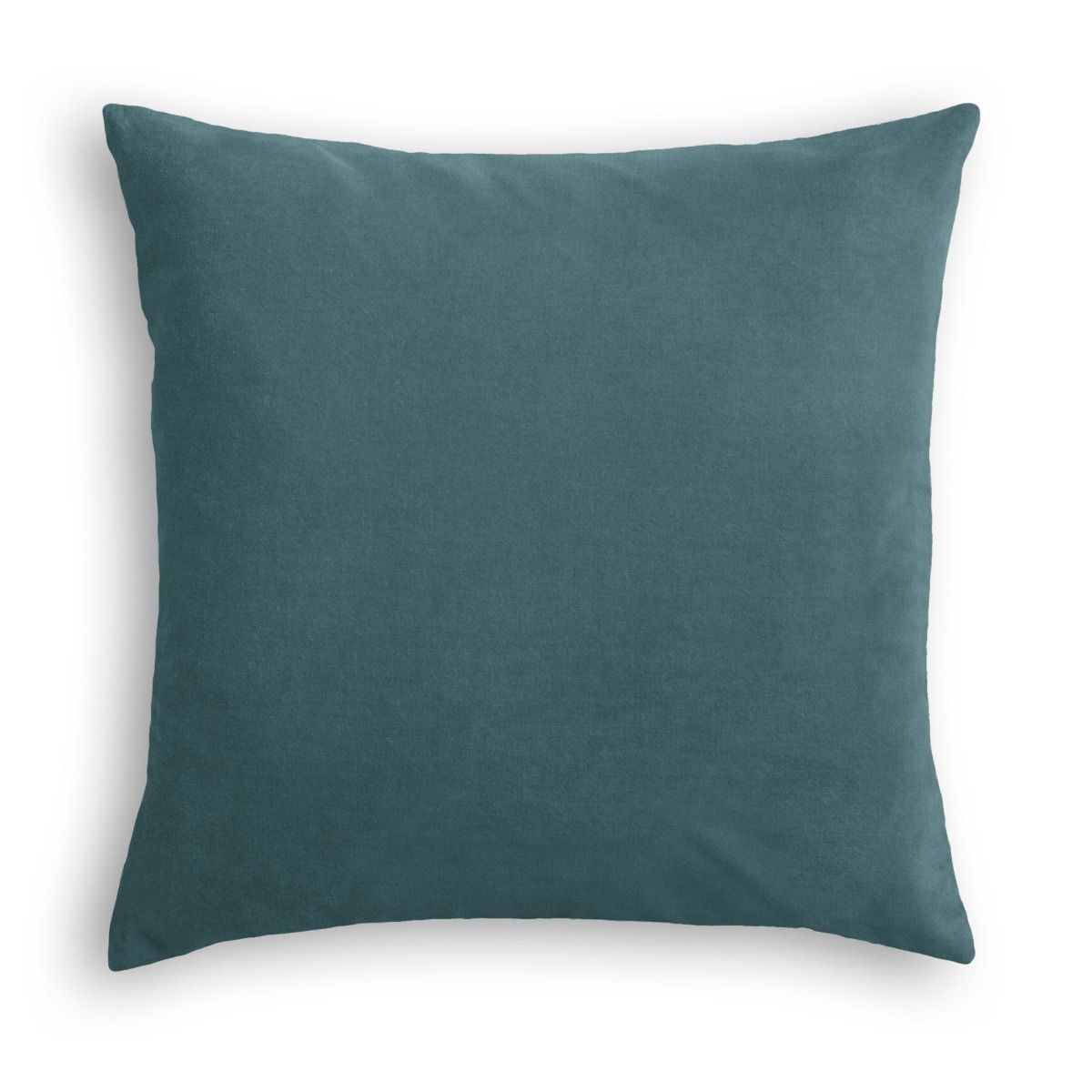 Classic Velvet Pillow, Dark Teal, 22" x 22" - Image 0