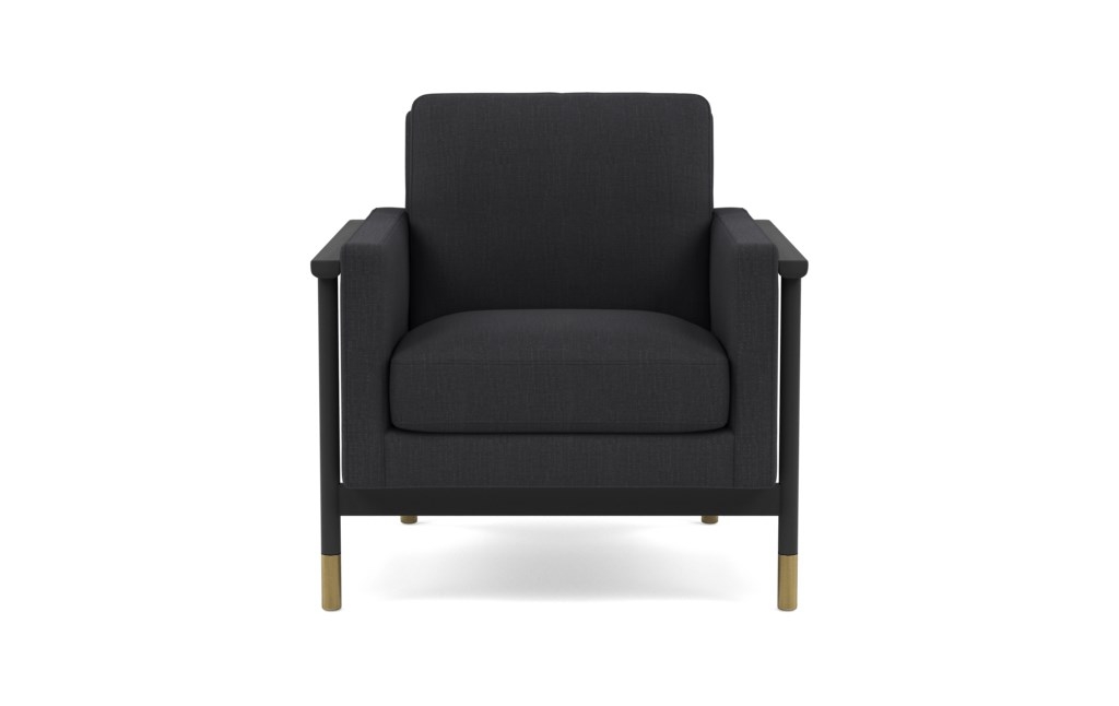 JASON WU Petite Chair-Black frame-Panther-heavy cloth - Image 0
