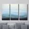 'Coastal Mist' by Norman Wyatt Jr. 3 Piece Framed Painting Print on Canvas in Blue/Gray/Black - Image 0