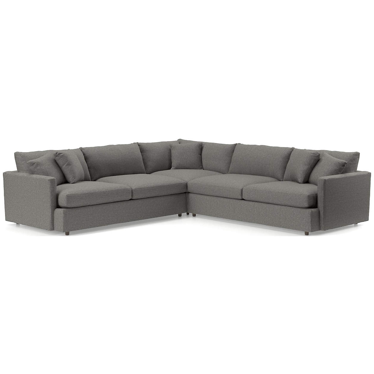 Lounge II 3-Piece Sectional Sofa, Darius, Ash - Image 0