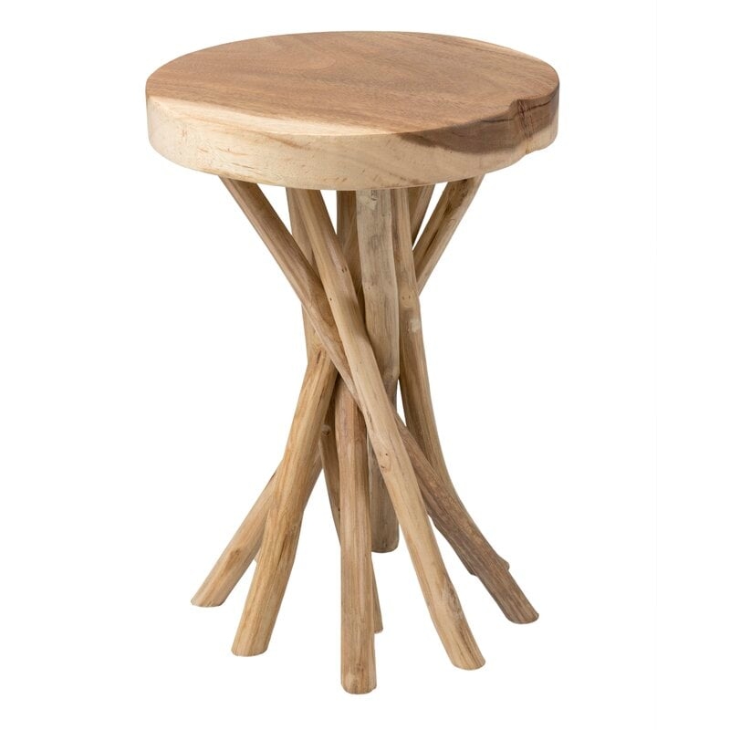 Mader Solid Wood Pedestal End Table - Image 0
