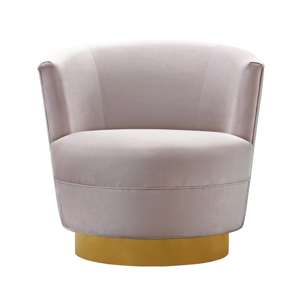 Raegan Blush Velvet Swivel Chair - Image 0