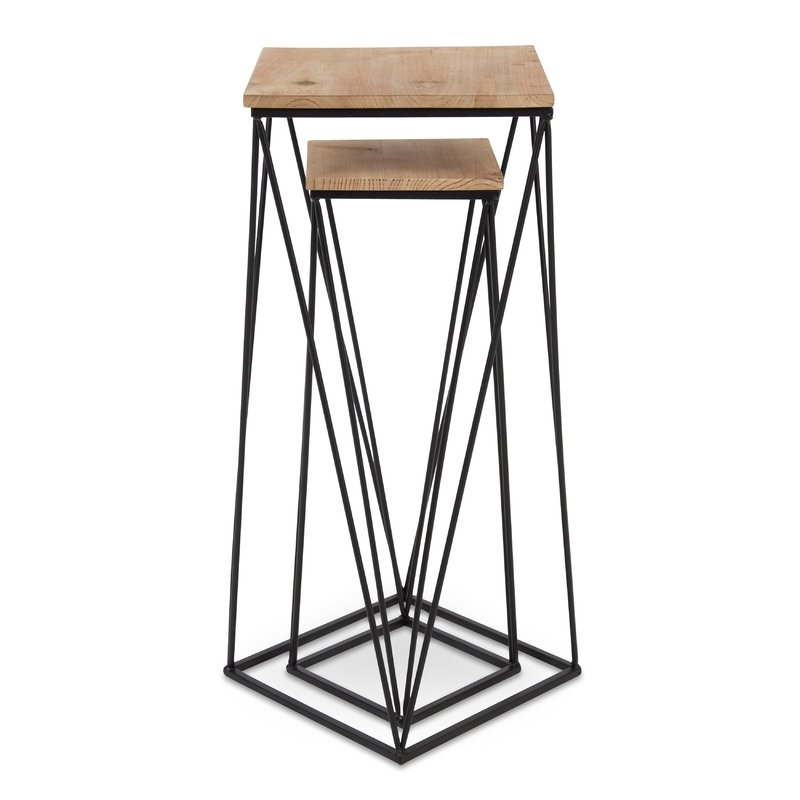 Lofland Metal Accent 2 Piece Nesting Tables - Image 2