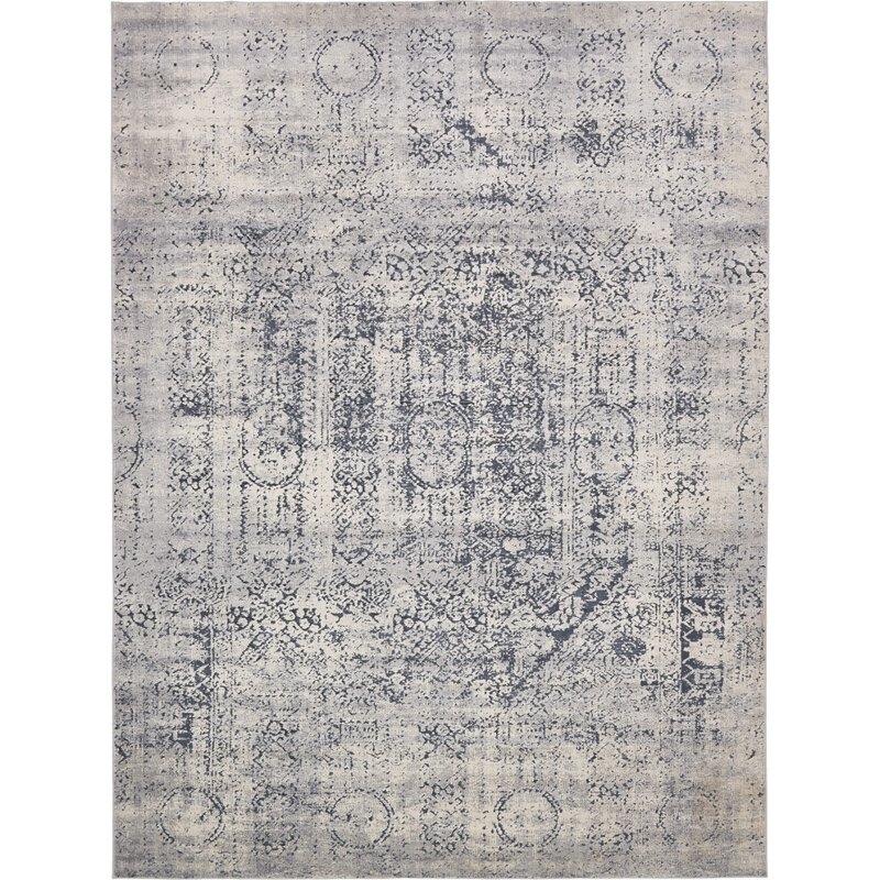 Abbeville Oriental Navy Blue Area Rug - 9x12 - Image 0