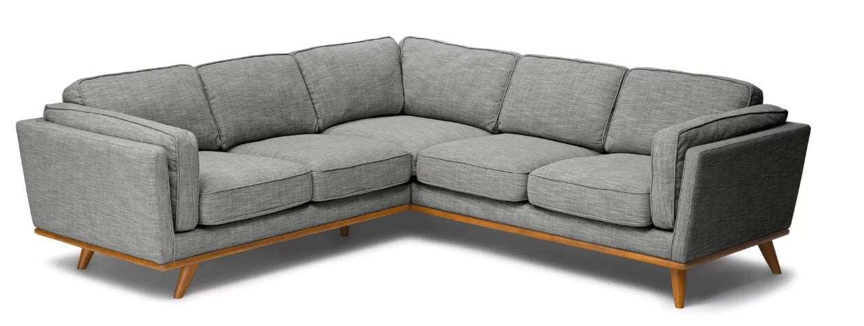 Timber Corner Sectional, Pebble Gray, 5+ Seater - Image 0
