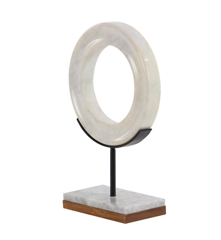 Ethen Modern Marble Ring Sculpture - Image 0