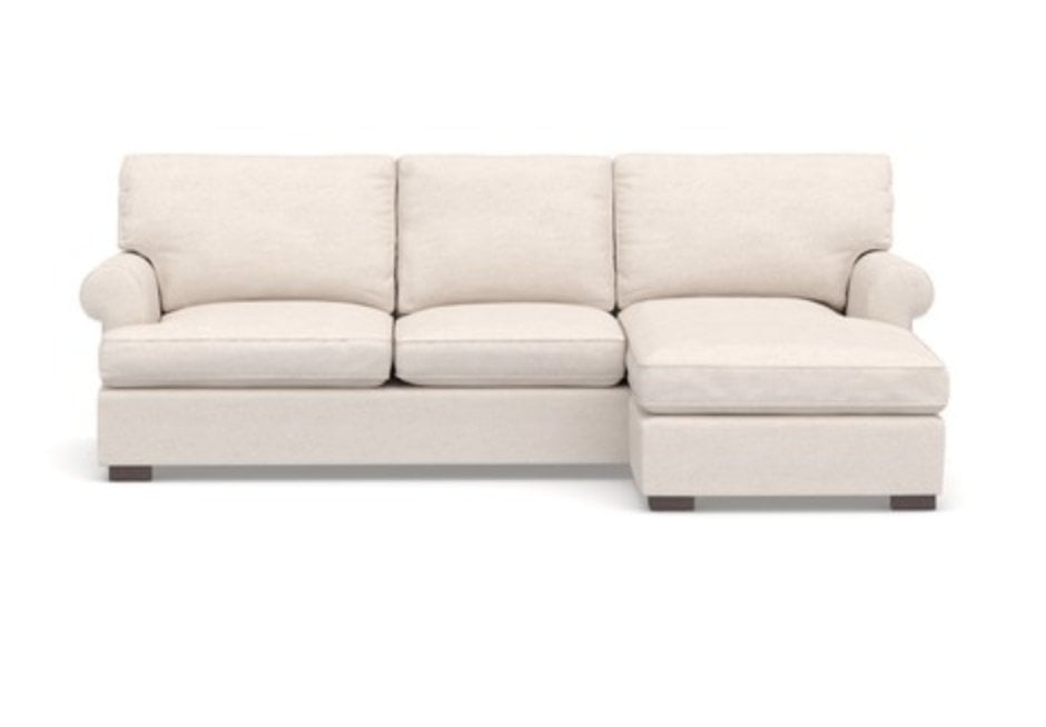 TOWNSEND ROLL ARM UPHOLSTERED SOFA WITH CHAISE SECTIONAL left arm - Image 0