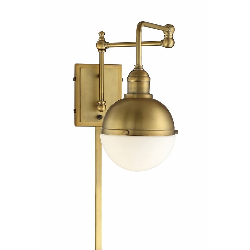 Gillenwater 1-Light Swing Arm Lamp - Brass - Image 1