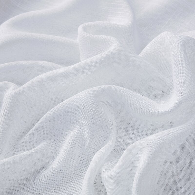 Aleksander Solid Semi-Sheer Grommet Curtain Panels (Set of 2) - Image 1