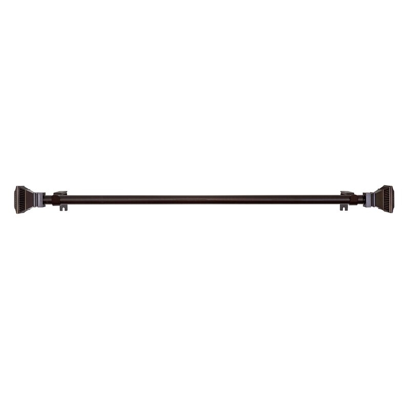 Schaaf Oil Rubbed Bronze Adjustable 0.75" Single Curtain Rod - Image 0