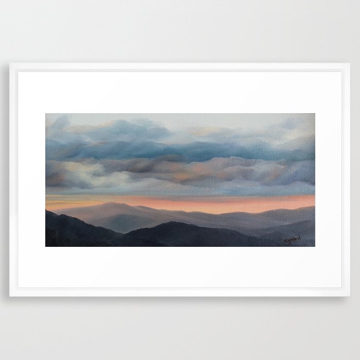 Sunset on the Blue Ridge Parkway Framed Art Print - Image 0