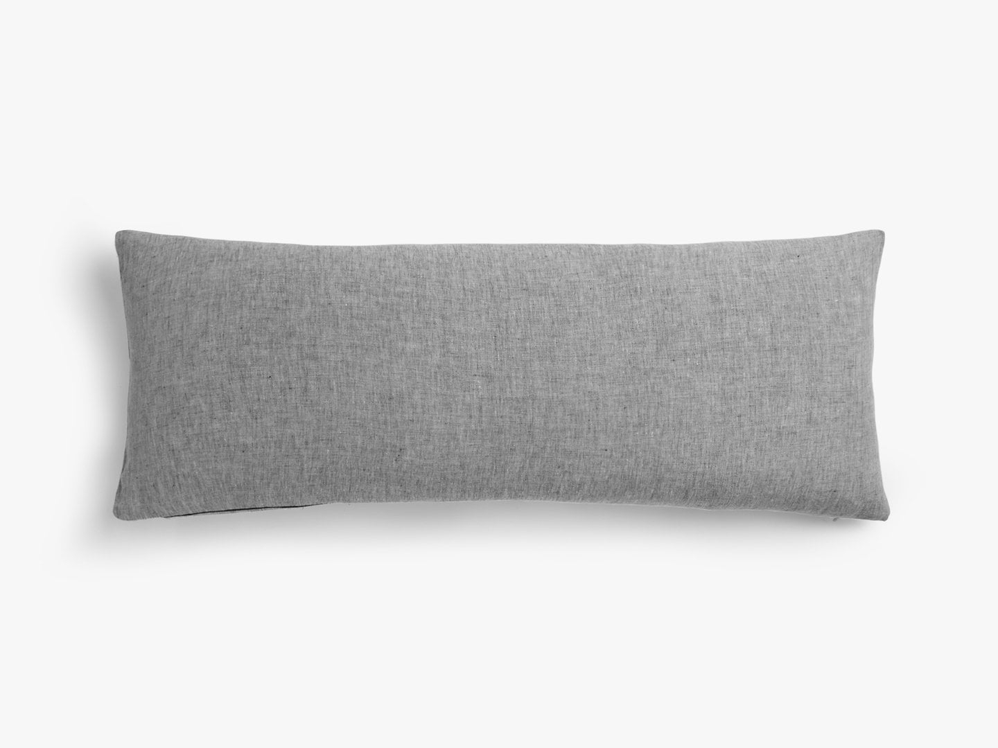 Linen Pillow Cover 36 x 14 lumbar Black Chambray - Image 0
