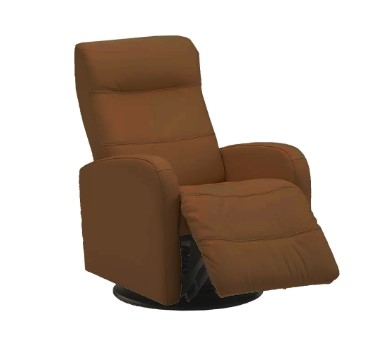 Valley Forge Recliner, Classic Sahara Leather Match Swivel Glider - Image 0