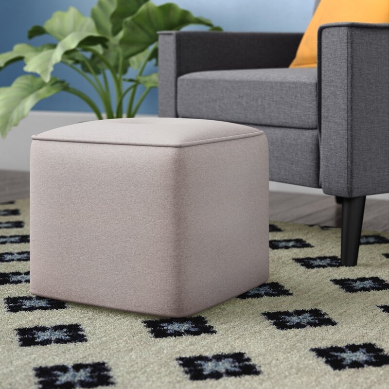 Foye Modern and Contemporary Cube Ottoman - Image 1