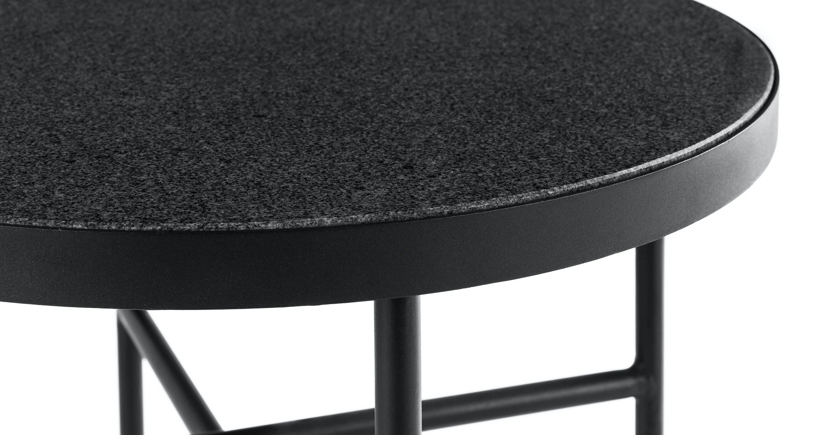 Gera Black Granite 24" Side Table - Image 2