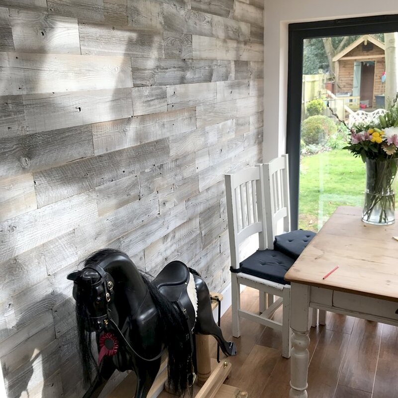 5" Reclaimed Solid Wood Wall Paneling - Image 0