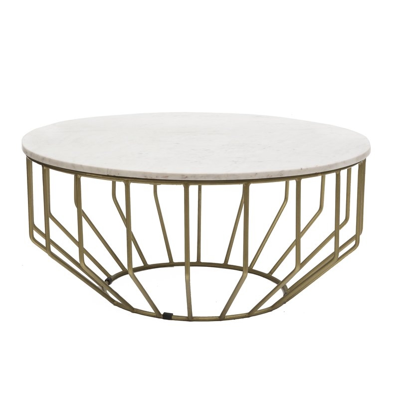 Singletary Marble Round Coffee Table - Image 0