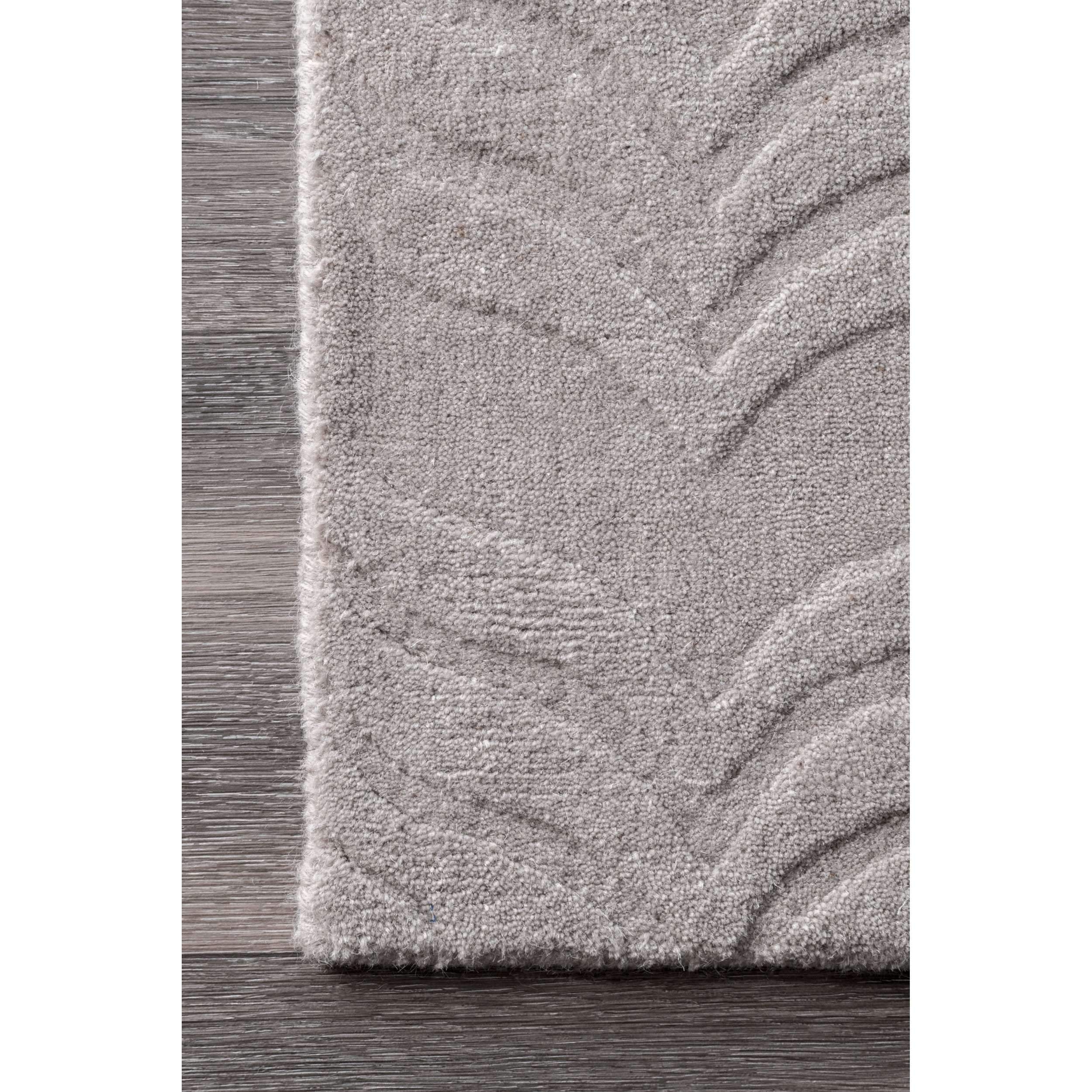 Hand Woven Lundberg Rug - Grey - 8'6" x 11'6" - Image 2