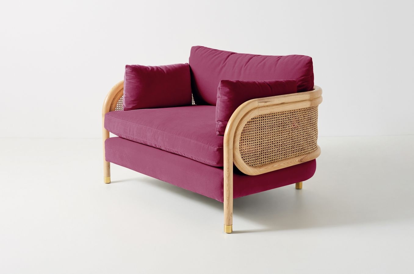 Heatherfield Chair - Valencia Velvet in Valencia Velvet Carmine R Pink/rose All - Image 0
