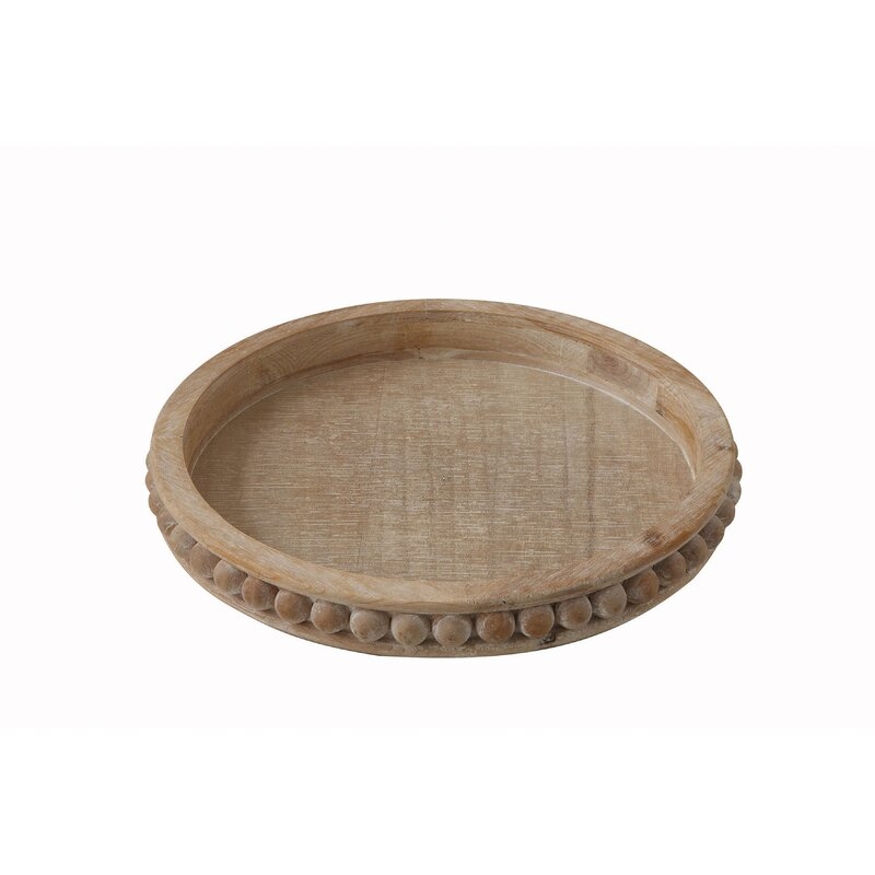 Crofton Round Wood Coffee Table Tray - Image 0
