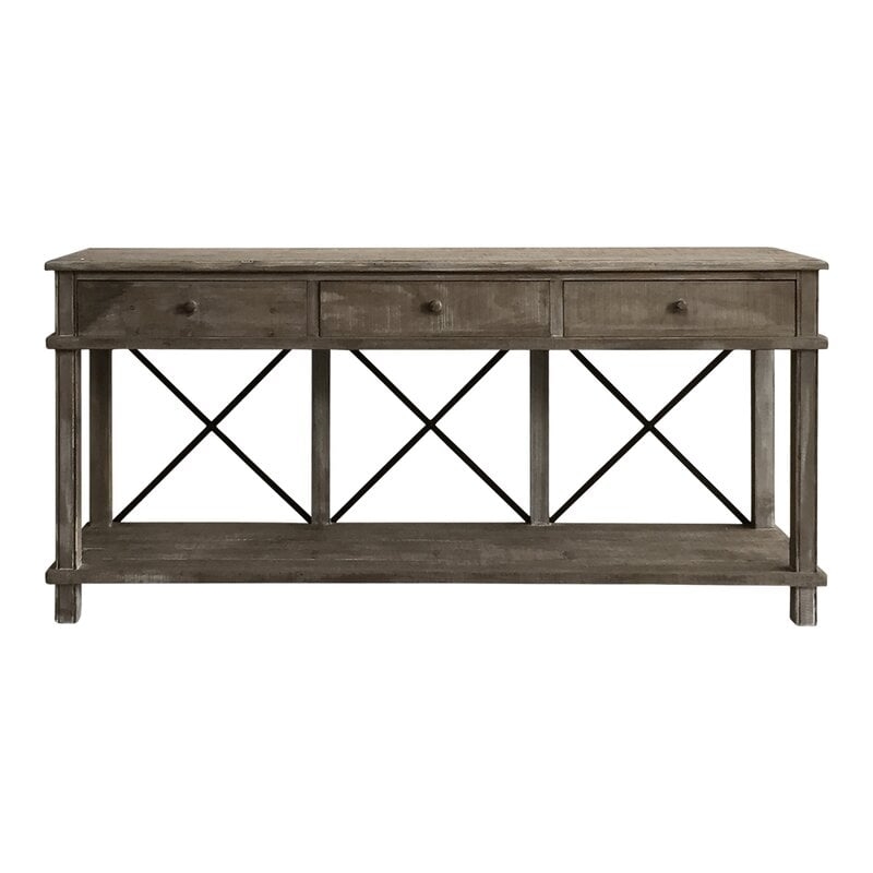 Gracie Oaks Chestertown Timber Console Table - Image 1