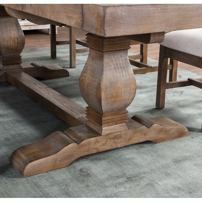 Kinston Extendable Pine Solid Wood Dining Table - Image 3