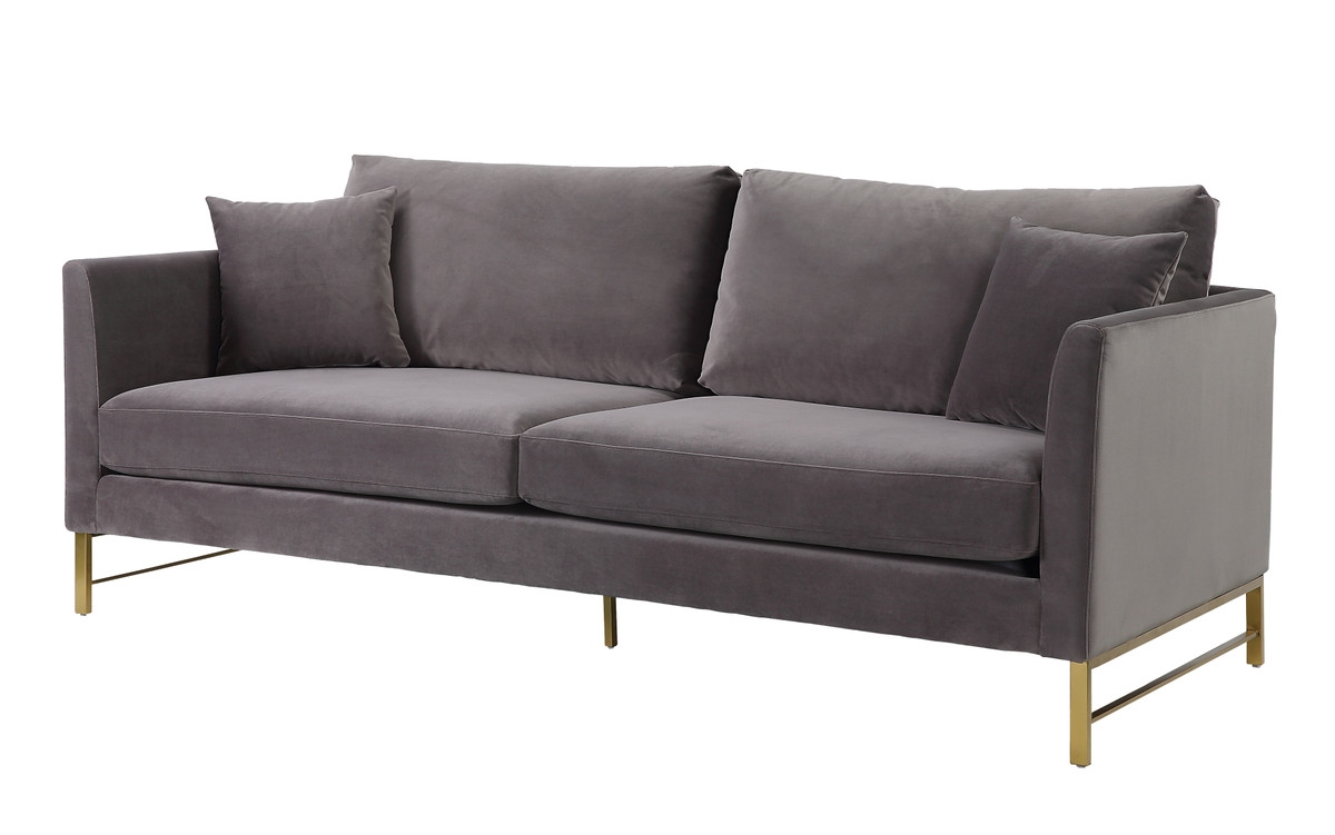 Adriana Morgan Velvet Sofa - Image 1