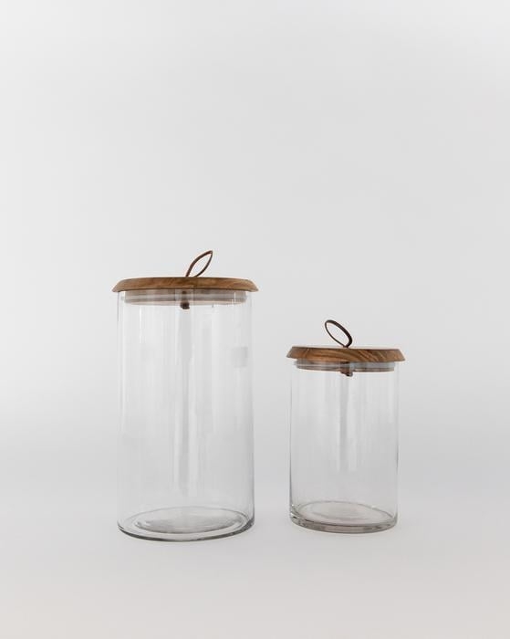 Leather Pull Lidded Jars S - Image 2