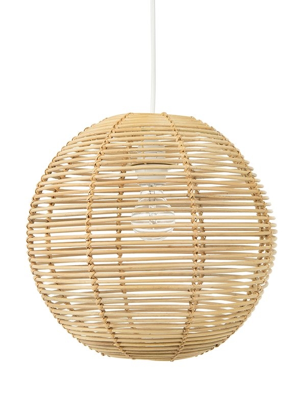 Niamh Continuous Weave Wicker Ball Globe Pendant - Image 0