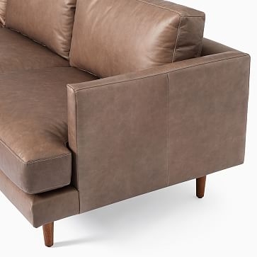 Haven Loft Set 03: Left Arm Sofa, Corner, Right Arm Sofa, Trillium, Saddle Leather, Nut, Pecan - Image 4