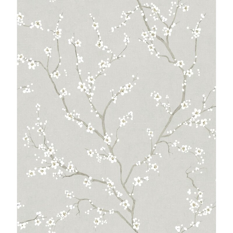 Sylvan Place Cherry Blossom 20.5' L x 16.5" W Peel and Stick Wallpaper Roll - Image 0