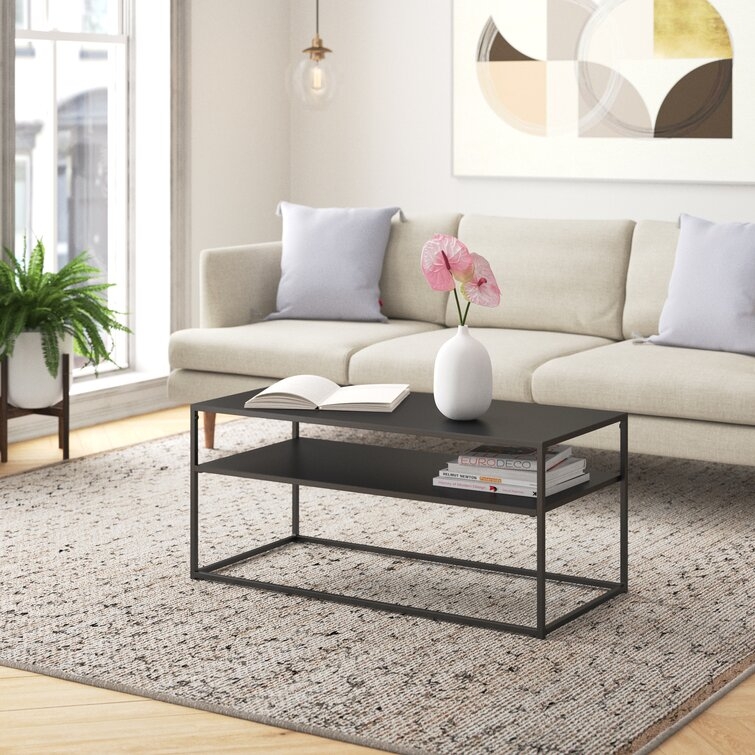 Alviva Frame Coffee Table with Storage - Image 1