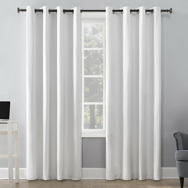 Duran Insulated Max Blackout Thermal Grommet Single Curtain Panel 63 - Image 0