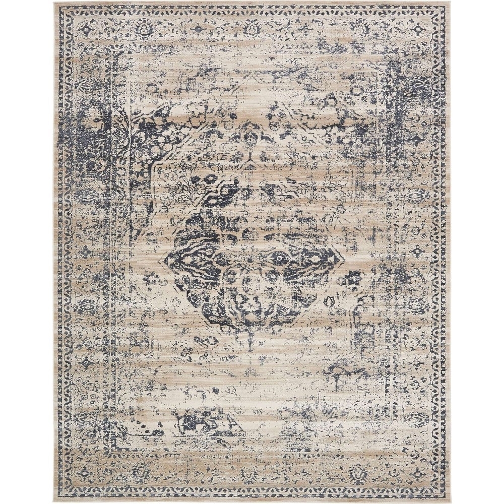 Unique Loom Hoover Chateau Area Rug - Beige - 10' x 14'5" - Image 0