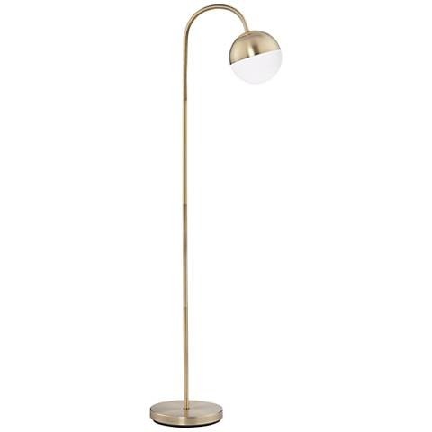 Carlton Globe Brass Finish LED Floor Lamp - Image 0