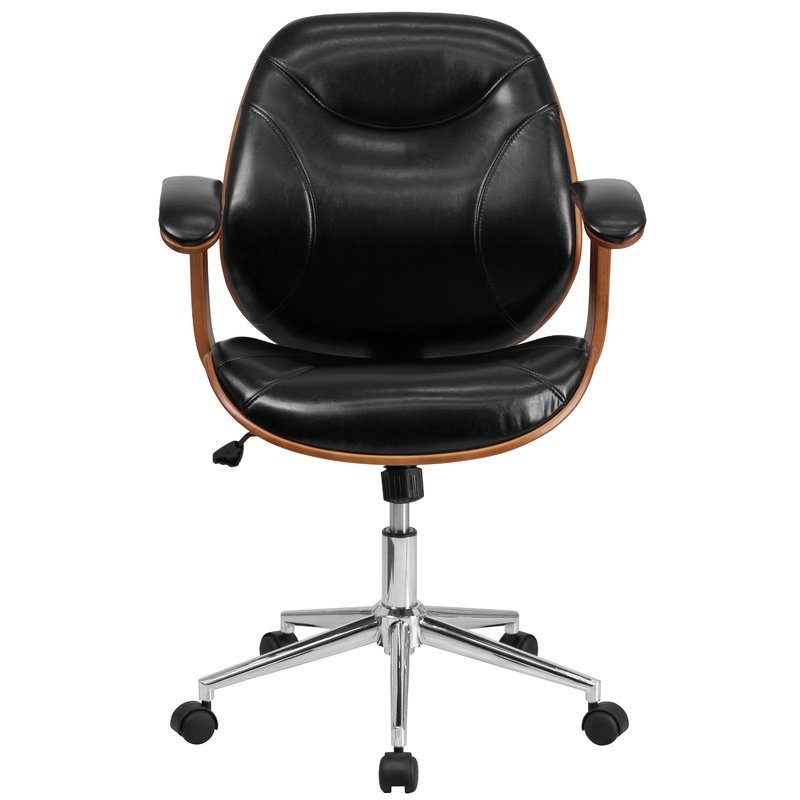 Aida High-Back Leather Desk Chair - Image 2