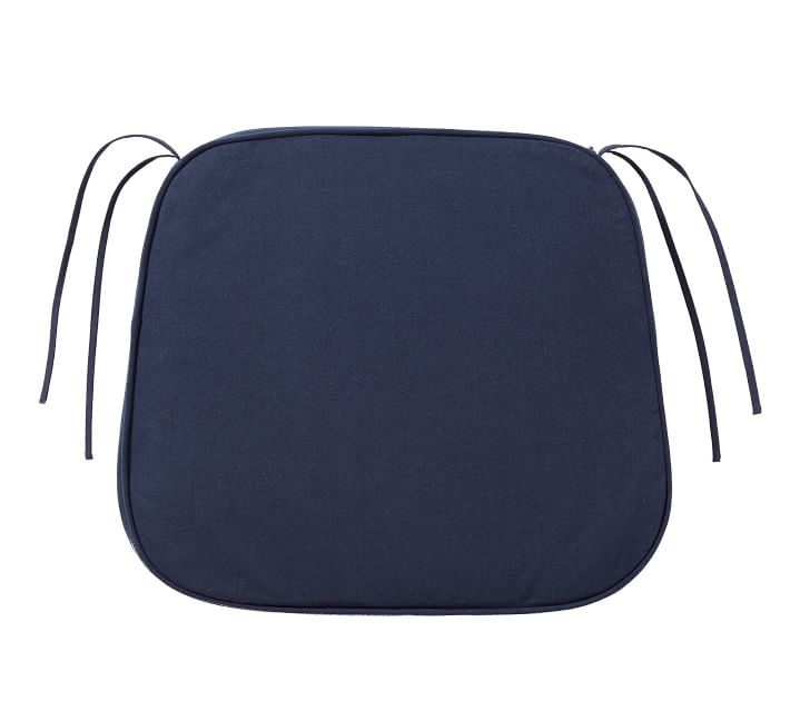 PB Classic Dining Cushion, Small, Solid Navy - Image 0