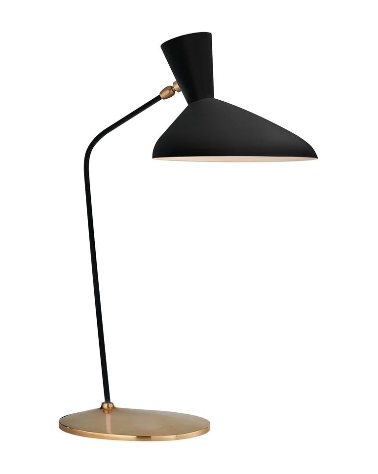 AUSTEN OFFSET TABLE LAMP - MATTE BLACK - Image 0