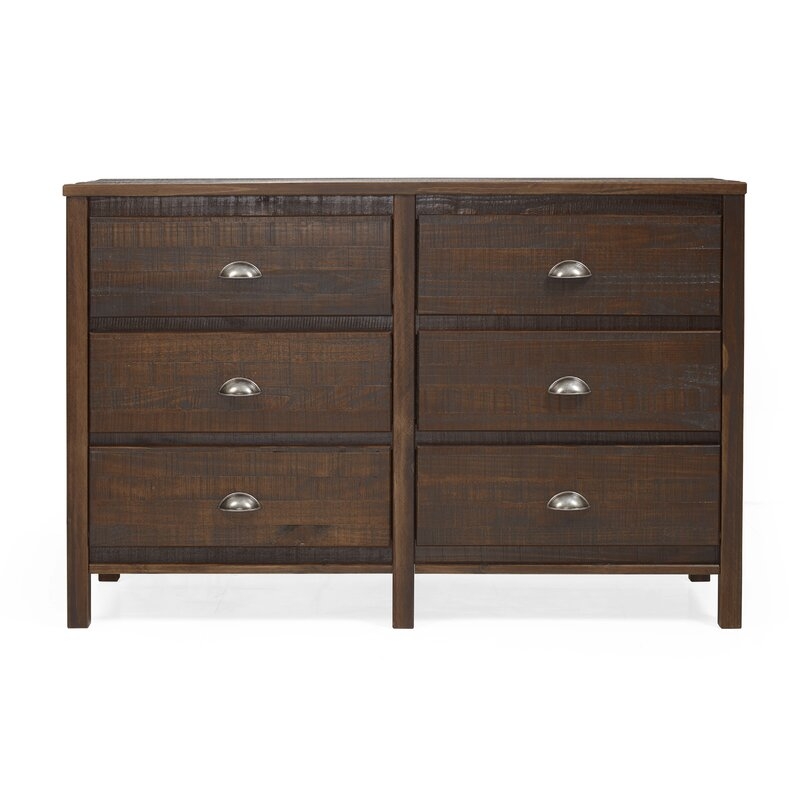 Kendle 6 Drawer 51'' W Solid Wood Double Dresser - Image 2