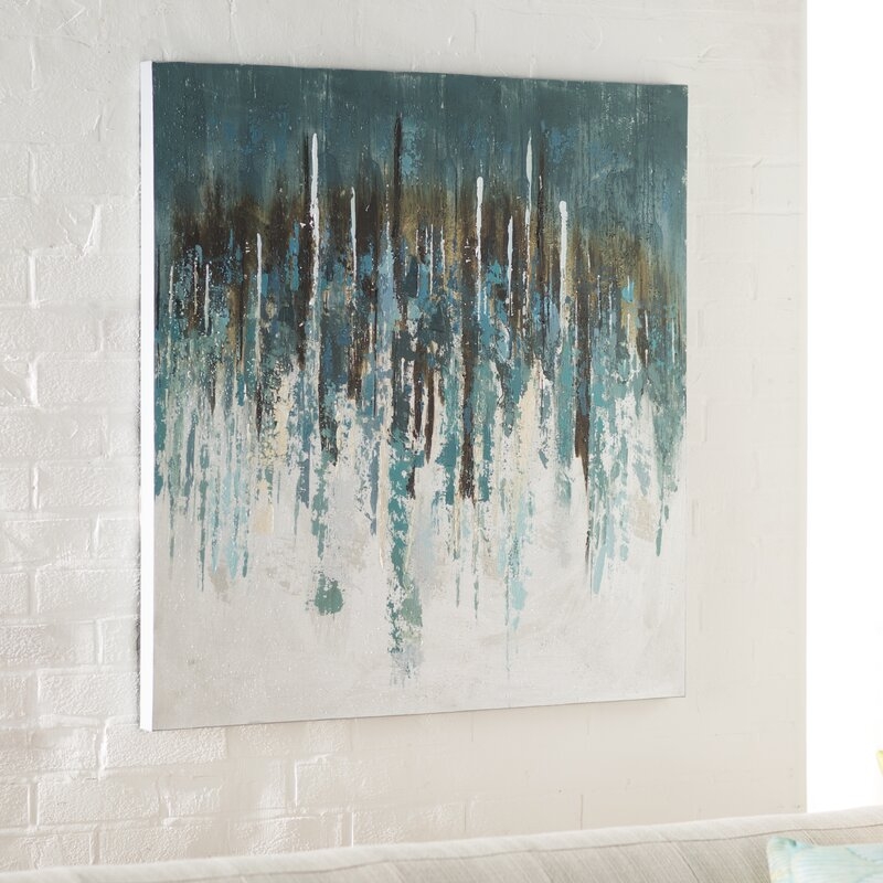 'Splash Painting' Print on Wrapped Canvas  ' - Image 1