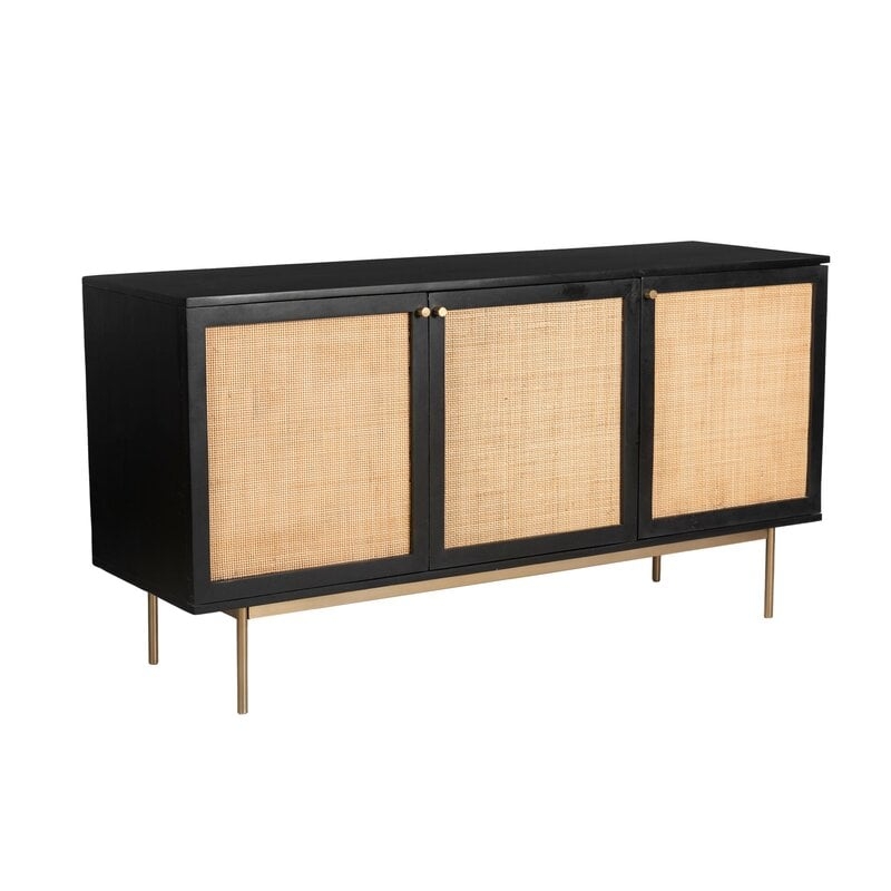Reseda 57.25'' Wide Mango Solid Wood Sideboard - Image 0
